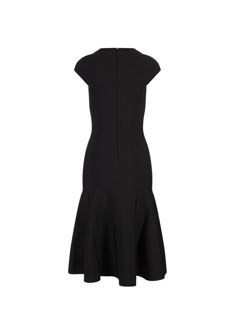 Abito Midi In Maglina Nera ALEXANDER MCQUEEN | 829730-Q1BCD1000